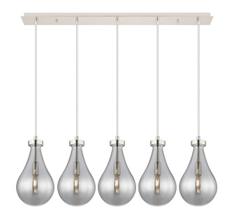 Downtown Urban Five Light Linear Pendant in Polished Nickel (405|125-451-1P-PN-G451-7SM)