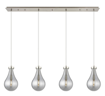 Downtown Urban Four Light Linear Pendant in Brushed Satin Nickel (405|124-451-1P-SN-G451-7SM)
