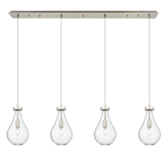 Downtown Urban Four Light Linear Pendant in Brushed Satin Nickel (405|124-451-1P-SN-G451-7CL)