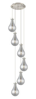 Downtown Urban Six Light Pendant in Brushed Satin Nickel (405|116-451-1P-SN-G451-7SM)