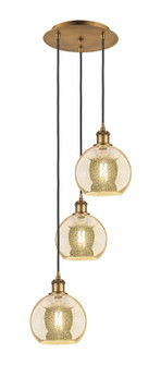 Ballston Three Light Pendant in Brushed Brass (405|113B-3P-BB-G128-8)