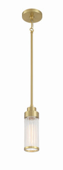 Whittley One Light Mini Pendant in Satin Brass (46|60191-SB)