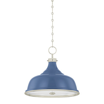 Painted No. 1 Three Light Pendant in Polished Nickel (70|MDS300-PN/FBL)