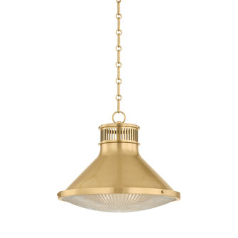 Highclere One Light Pendant in Aged Brass (70|MDS2405-AGB)