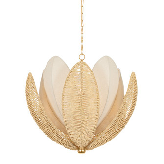 Costa Brava Ten Light Chandelier in Vintage Gold Leaf (68|513-36-VGL)