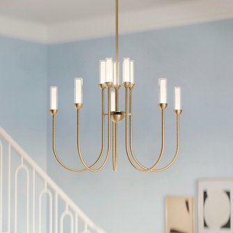 Moraine LED Chandelier in Champagne Bronze (12|52757CPZLED)