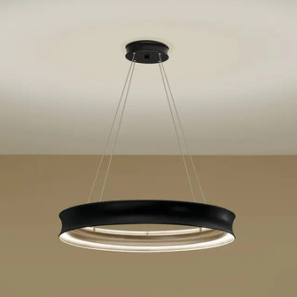 Larousse LED Chandelier in Black (12|52746BKLED)