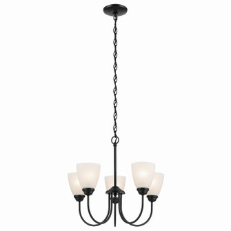 Jolie Five Light Chandelier in Black (12|43638BK)