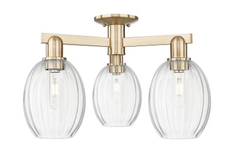 Arcadia Three Light Semi-Flush Mount in Champagne Bronze (405|716-3F-CB-G459-6CL)