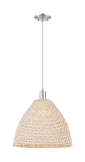Arcadia One Light Mini Pendant in Brushed Satin Nickel (405|716-1P-SN-NBD-16-NAT)
