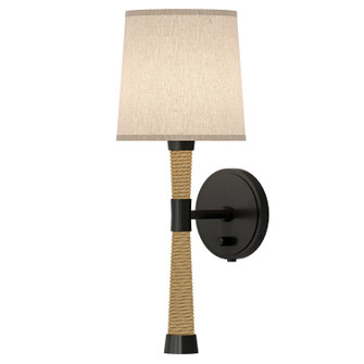 Hatteras One Light Wall Sconce in Natural Rope w/Deep Patina Bronze (165|Z450X)
