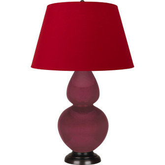 Double Gourd One Light Table Lamp in Sugar Plum Glazed Ceramic w/Deep Patina Bronze (165|SM21R)