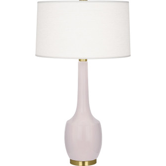 Delilah One Light Table Lamp in Rose Water Glazed Ceramic (165|RW701)