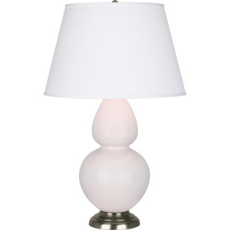 Double Gourd One Light Table Lamp in Rose Water Glazed Ceramic w/Antique Silver (165|RW22X)