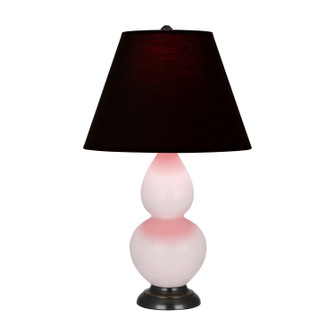 Small Double Gourd One Light Accent Lamp in Rose Water Glazed Ceramic w/Deep Patina Bronze (165|RW11K)
