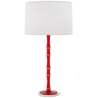 Kane One Light Table Lamp in Ruby Red w/Polished Nickel (165|RR72)