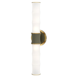Kane Two Light Wall Sconce in Matte Smokey Taupe w/Modern Brass (165|MST83)