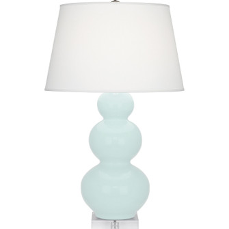 Triple Gourd One Light Table Lamp in Mint Glazed Ceramic w/Lucite (165|MN43X)