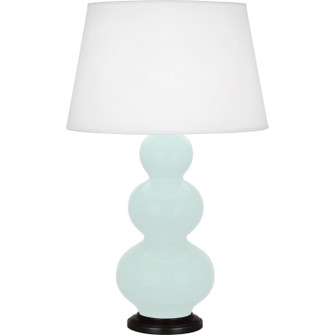 Triple Gourd One Light Table Lamp in Mint Glazed Ceramic w/Deep Patina Bronze (165|MN41X)