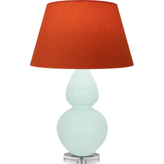 Double Gourd One Light Table Lamp in Mint Glazed Ceramic w/Lucite (165|MN23T)