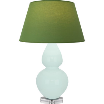 Double Gourd One Light Table Lamp in Mint Glazed Ceramic w/Lucite (165|MN23G)