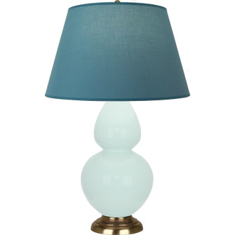 Double Gourd One Light Table Lamp in Mint Glazed Ceramic w/Antique Natural Brass (165|MN20B)