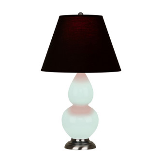 Small Double Gourd One Light Accent Lamp in Mint Glazed Ceramic w/Antique Silver (165|MN12K)