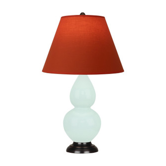 Small Double Gourd One Light Accent Lamp in Mint Glazed Ceramic w/Deep Patina Bronze (165|MN11T)