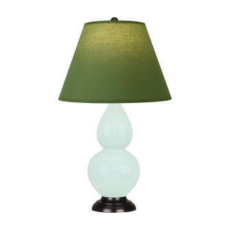 Small Double Gourd One Light Accent Lamp in Mint Glazed Ceramic w/Deep Patina Bronze (165|MN11G)