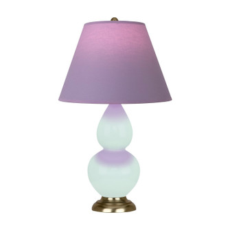 Small Double Gourd One Light Accent Lamp in Mint Glazed Ceramic w/Antique Natural Brass (165|MN10L)