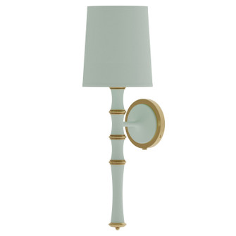 Kane One Light Wall Sconce in Matte Celadon w/Modern Brass (165|MCL87X)