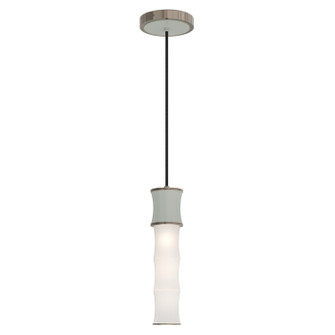 Kane One Light Pendant in Matte Celadon w/Polished Nickel (165|MCL86)