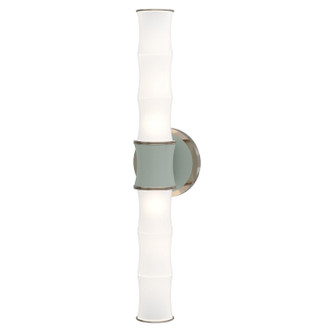 Kane Two Light Wall Sconce in Matte Celadon w/Polished Nickel (165|MCL84)