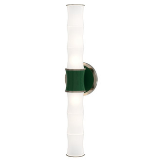Kane Two Light Wall Sconce in Jungle w/Polished Nickel (165|JU84)