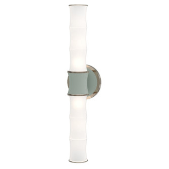 Kane Two Light Wall Sconce in Celadon w/Polished Nickel (165|CL84)