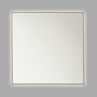 Cadre Mirror in Satin Brass (1|MREL1440SB)