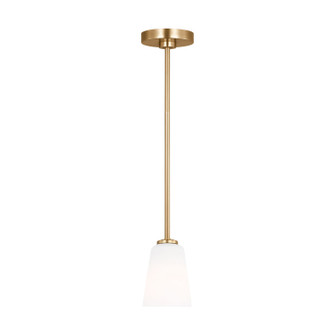 Miles One Light Mini-Pendant in Satin Brass (1|GLP1031SB)