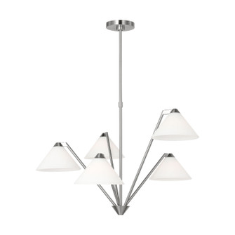 Werley Chandelier in Brushed Nickel (1|GLC1255BS)