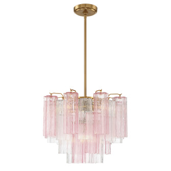 Addis Four Light Mini Chandelier in Aged Brass (60|ADD-300-AG-SP)