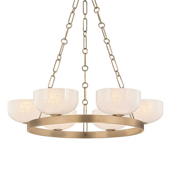 Caelum Six Light Chandelier in Patina Brass (67|F1332-PBR)