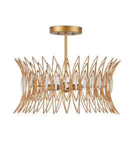 Marquise Three Light Flush Mount in Clear / Luxor Gold (142|9000-1325)