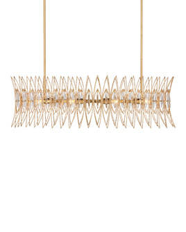 Marquise Eight Light Chandelier in Clear / Luxor Gold (142|9000-1286)