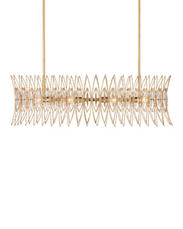 Marquise Eight Light Chandelier in Clear/Luxor Gold (142|9000-1286)