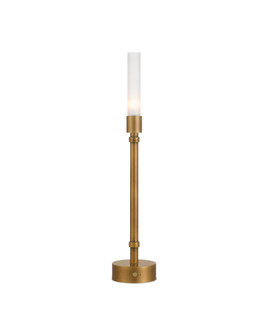 Paseo Brass Cordless Table Lamp One Light Table Lamp in Polished Antique Brass / Clear (142|6700-0013)