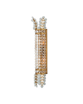 Bradshaw Two Light Wall Sconce in Frosted / Clear / Brass (142|5000-0283)