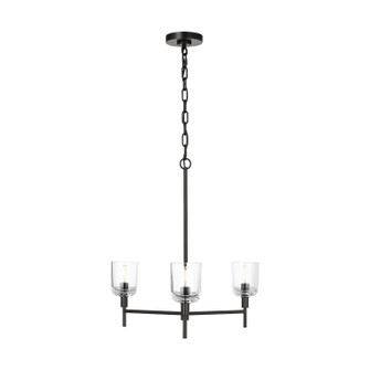 Hartley Three Light Chandelier in Aged Iron (454|TFC1143AI)