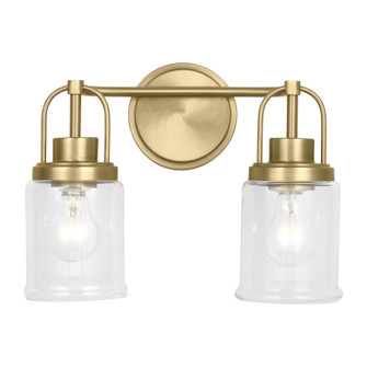 Anders Two Light Vanity in Satin Brass (454|GLV1072SB) Anders Two Light Vanity in Satin Brass (454|GLV1072SB)