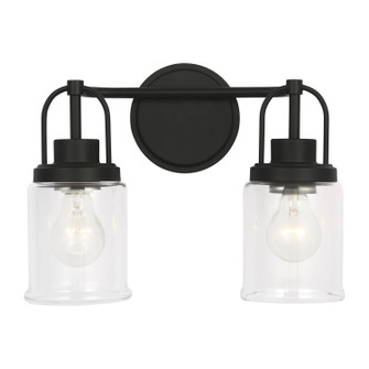 Anders Two Light Vanity in Midnight Black (454|GLV1072MBK)