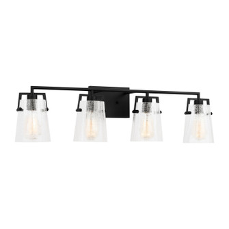 Crofton Four Light Vanity in Midnight Black (454|DJV1034MBKCKG)