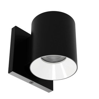 Zoron LED Wall Mount in Black/White (34|W4R-FCS-BKWT)